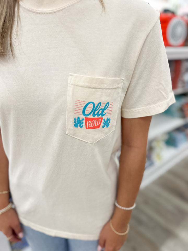 Old Row The Dry Mountain S/S Pocket T-Shirt - Ivory