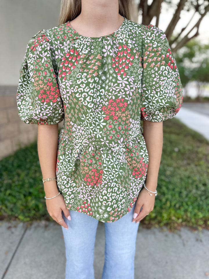 Nina Top - Open Meadows Green