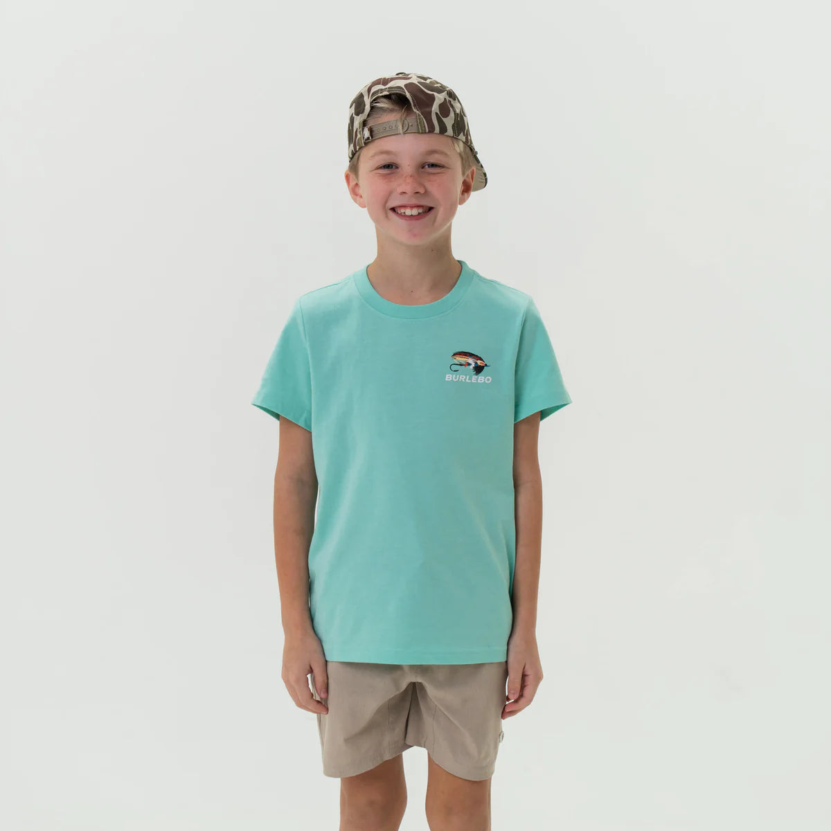 Burlebo Youth Burlebo Outdoors Angler S/S T-Shirt - Island Reef