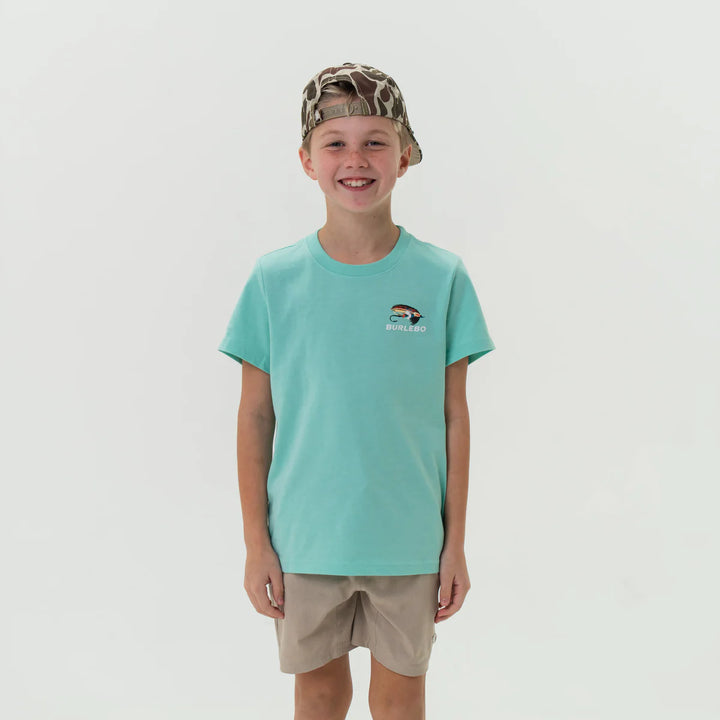 Burlebo Youth Burlebo Outdoors Angler S/S T-Shirt - Island Reef