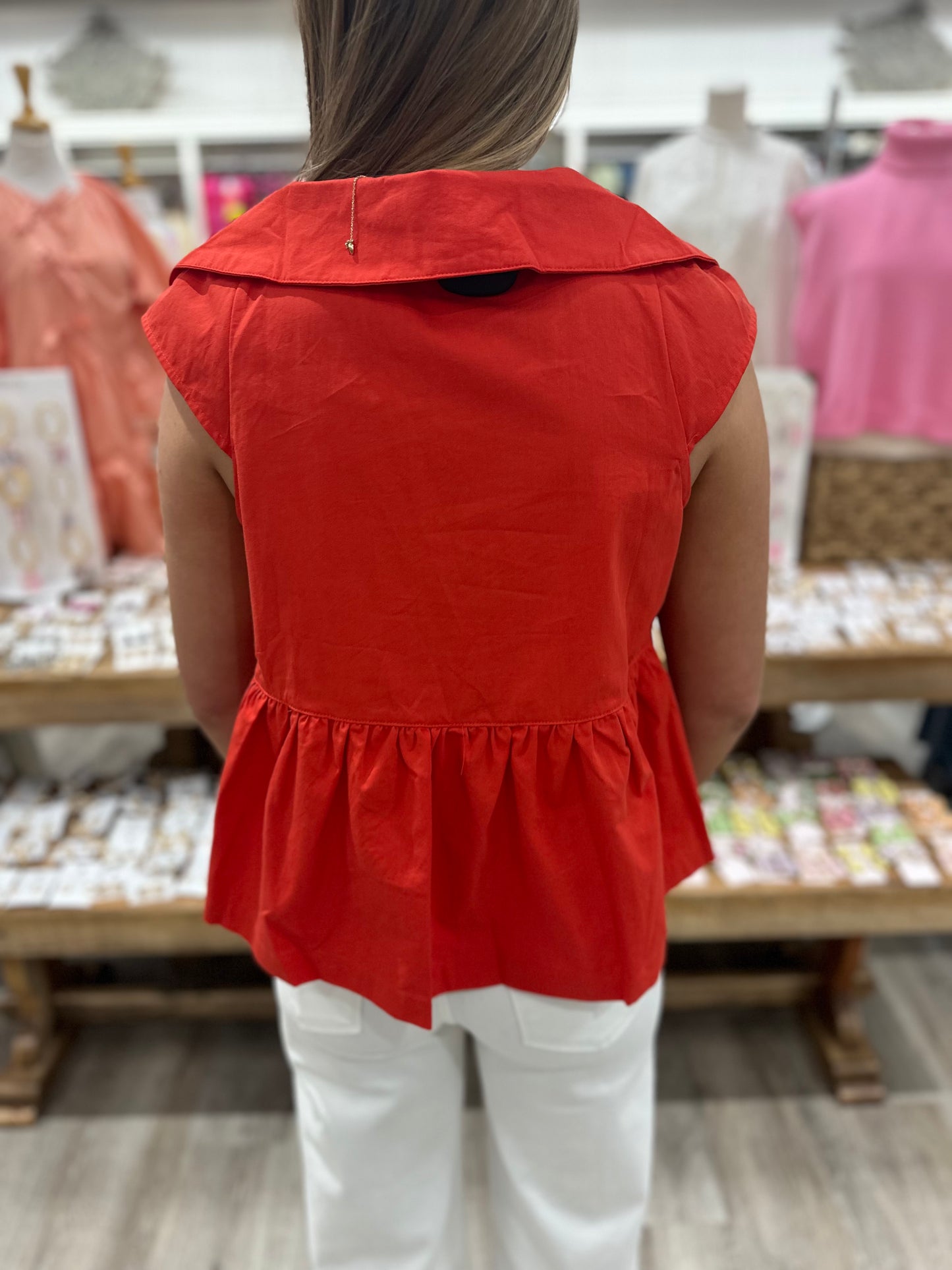 Cindy Collared Top