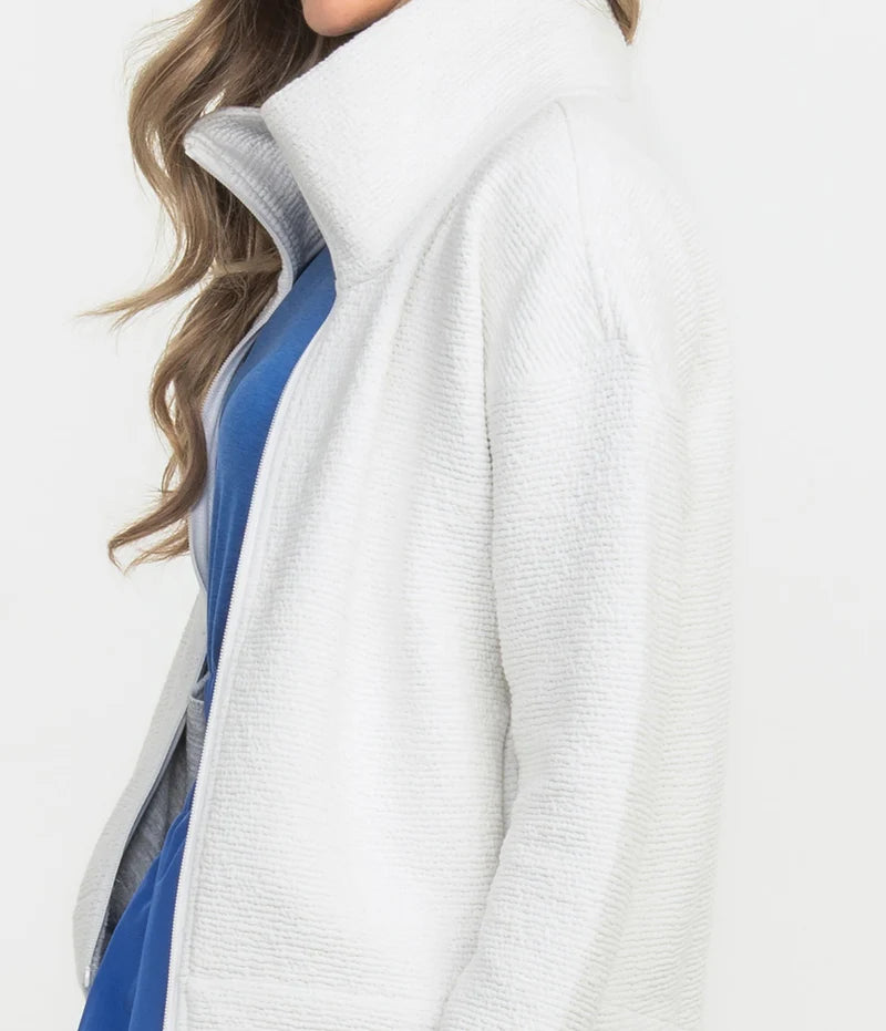 SSCO Women’s Textured Performance Jacket - Bright White