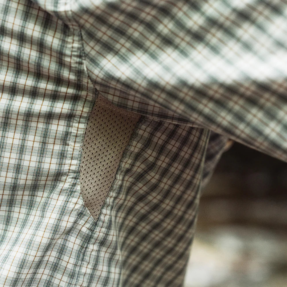 TSG Brooks Bamboo L/S Sport Shirt - Field Plaid Green