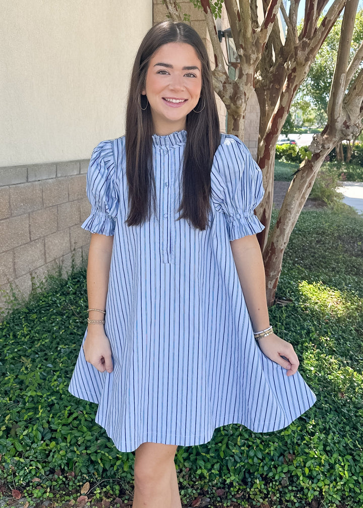 Andy Pinstripe Dress