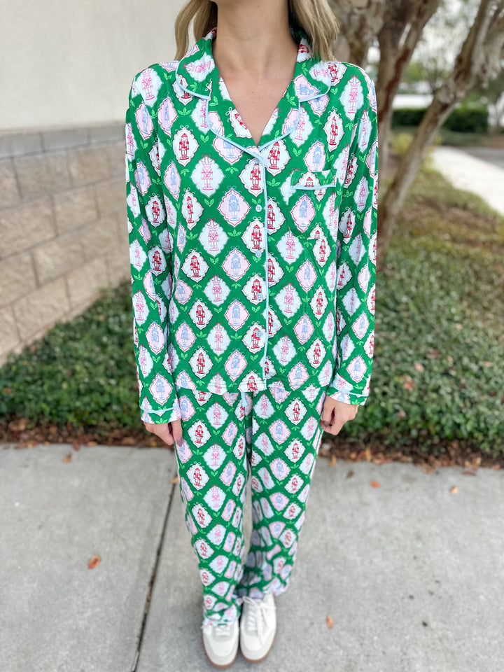 MS Charlotte PJ Pant Set - Christmas Calvary