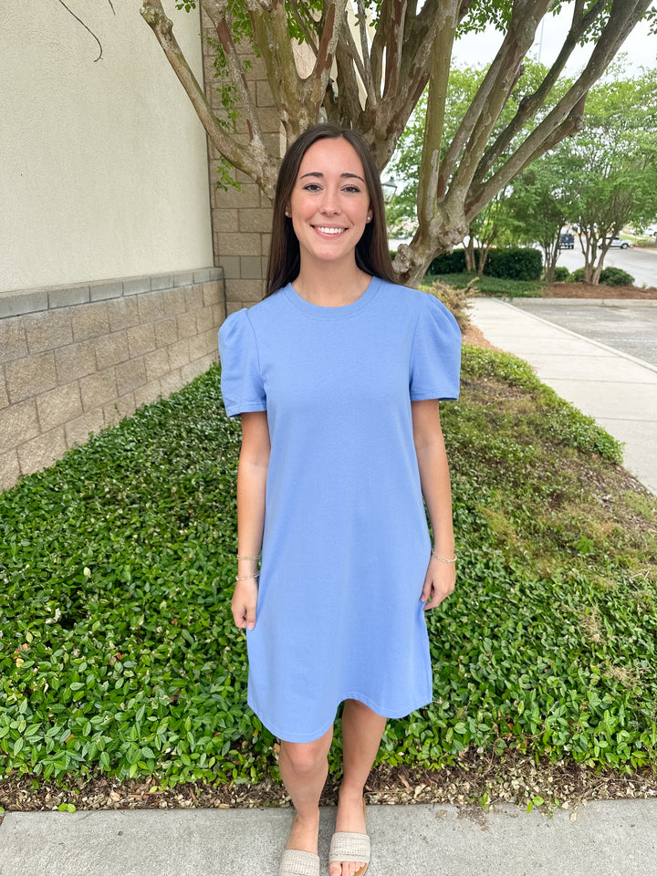 Carolina T-Shirt Dress - Blue