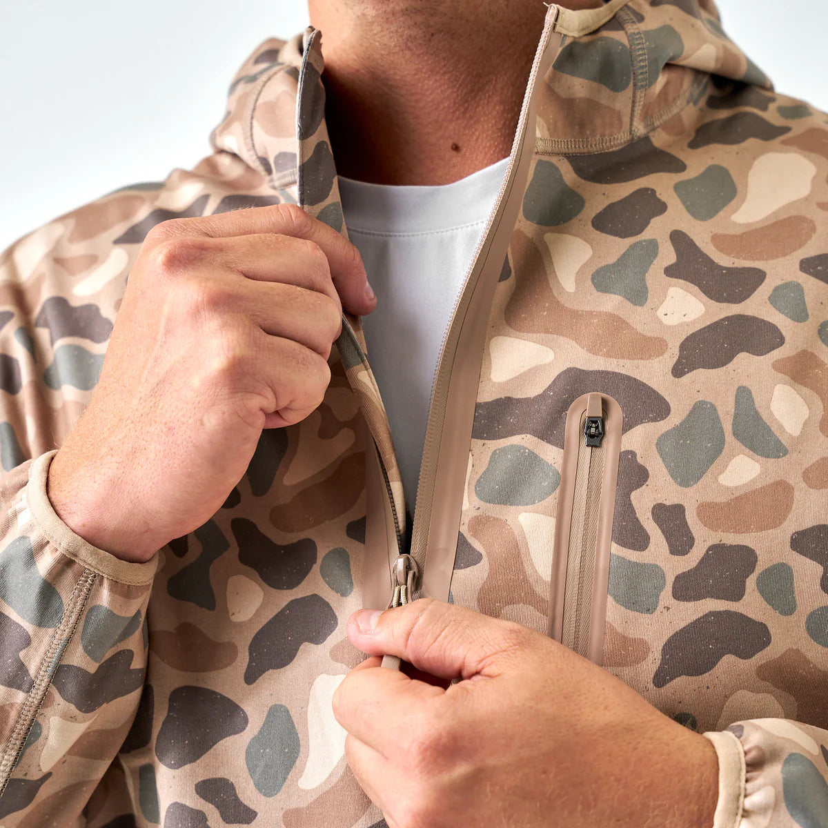 Burlebo Duke Tech Mid-Layer Jacket - Pintail Camo