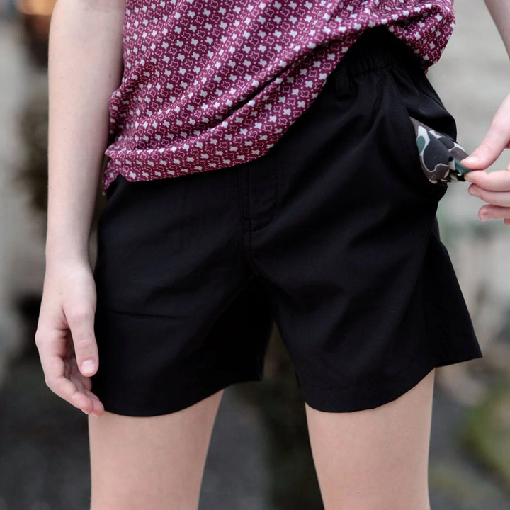 Burlebo Youth Everyday Short - Matte Black