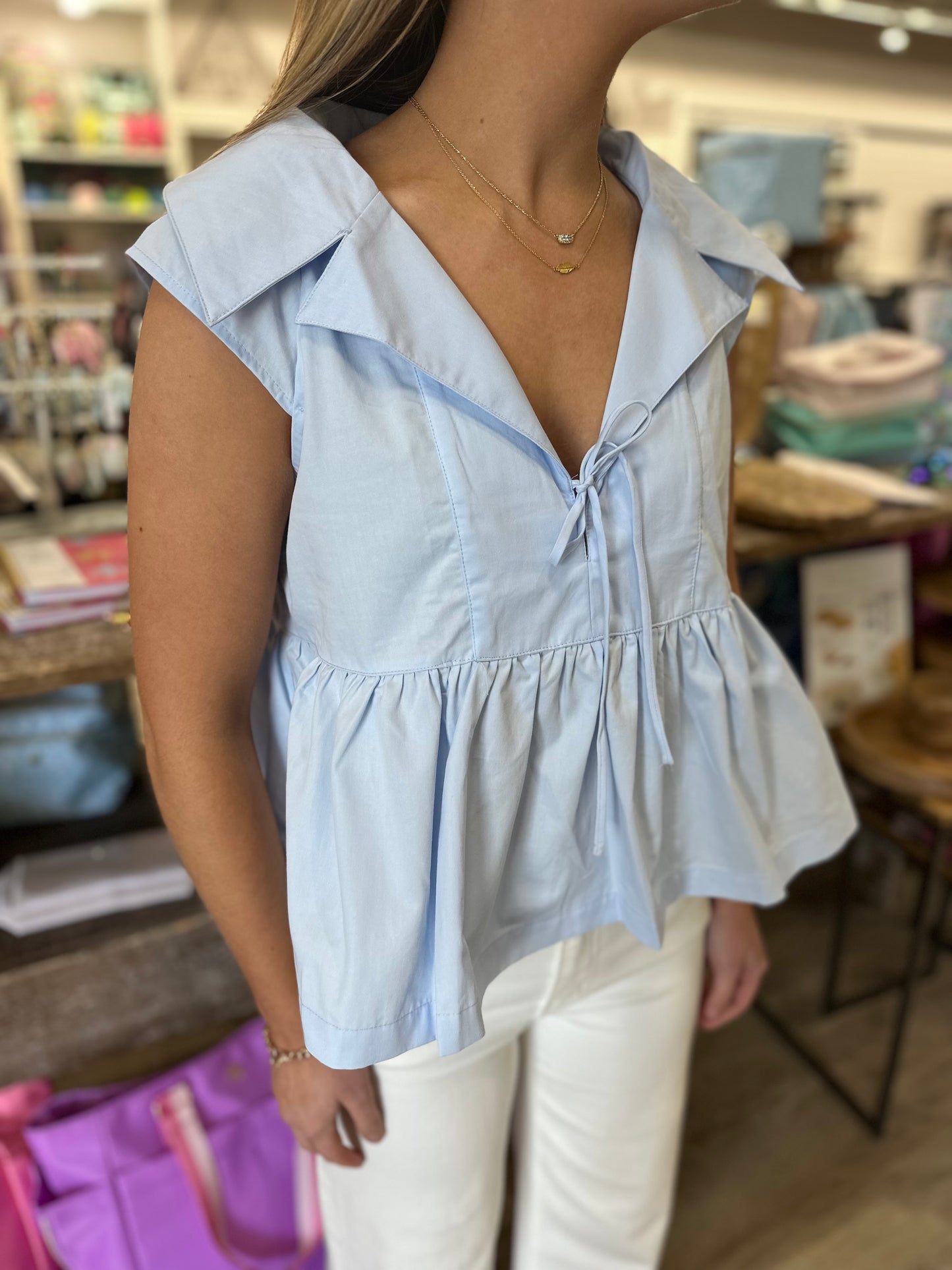 Cindy Collared Top