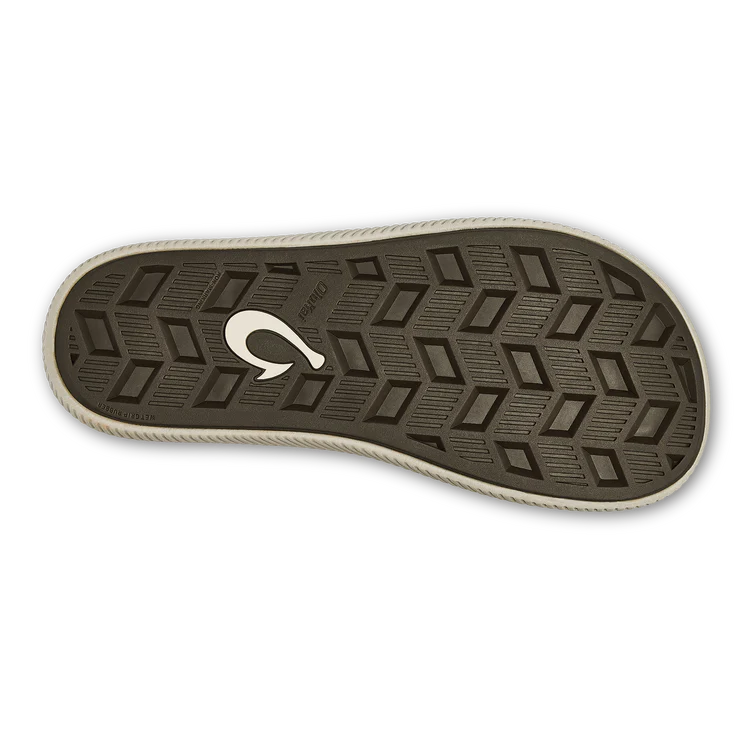 OluKai Men’s Ulele Water-Ready Beach Sandal - Dark Wood|Dark Wood