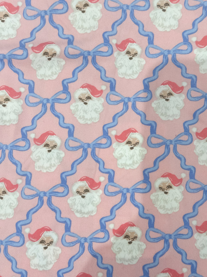 MS Baby PJ Onesie - Santa Baby Bows