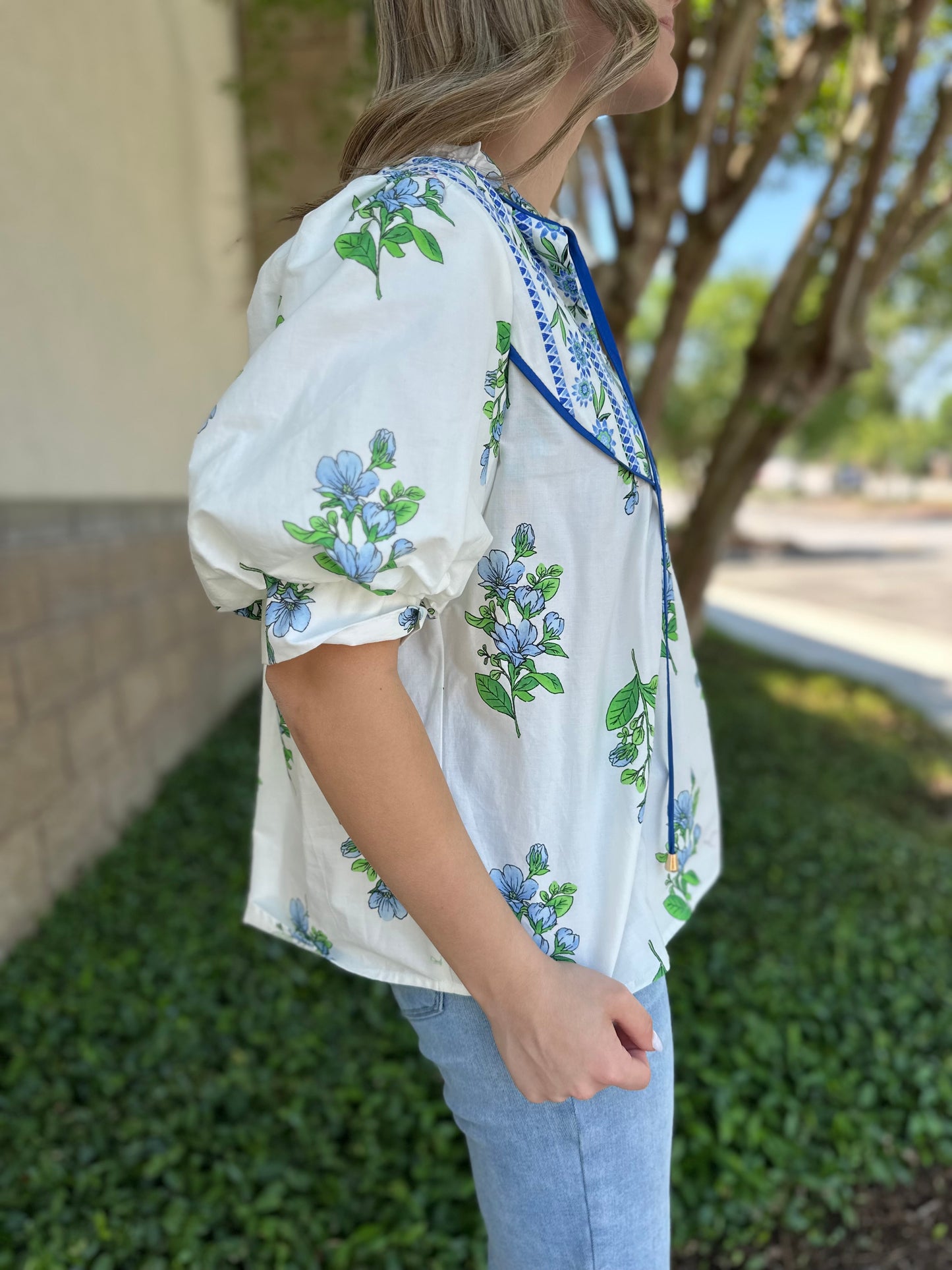 Jade Floral Top