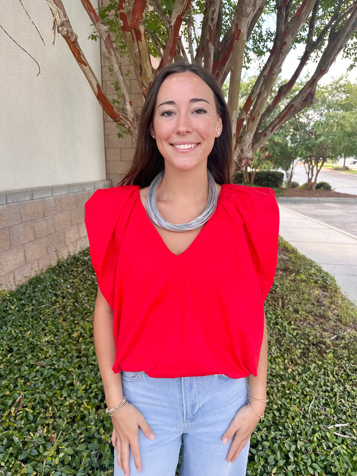 Francis Bubble Top - Red