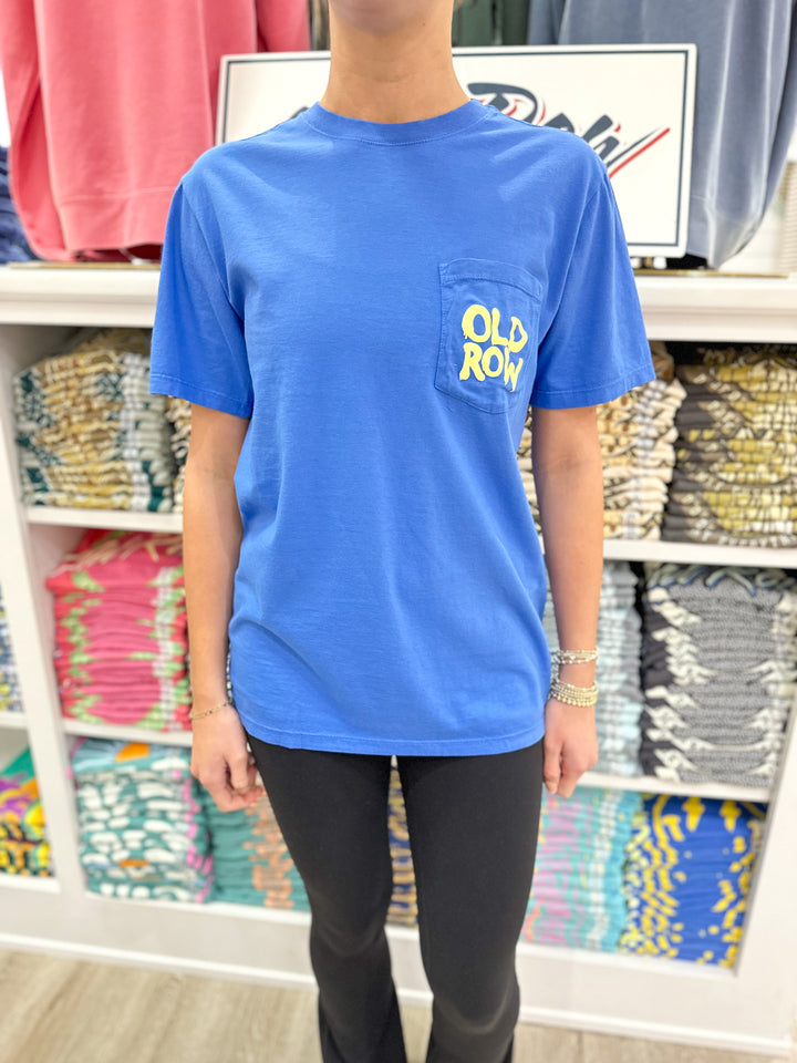 Old Row The Smiley Face 2.0 Pocket S/S T-Shirt - Marine