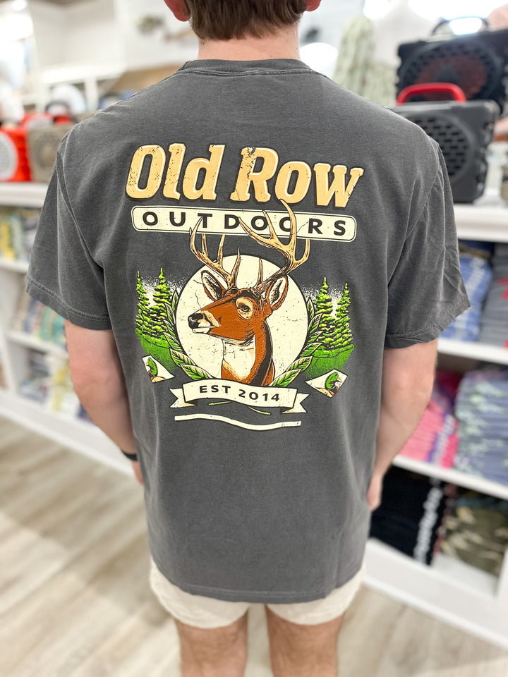Old Row Outdoors Deer S/S Pocket T-Shirt - Pepper