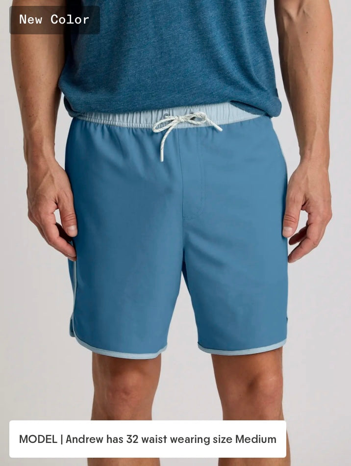Free Fly Mens Reverb Short - Pacific Blue