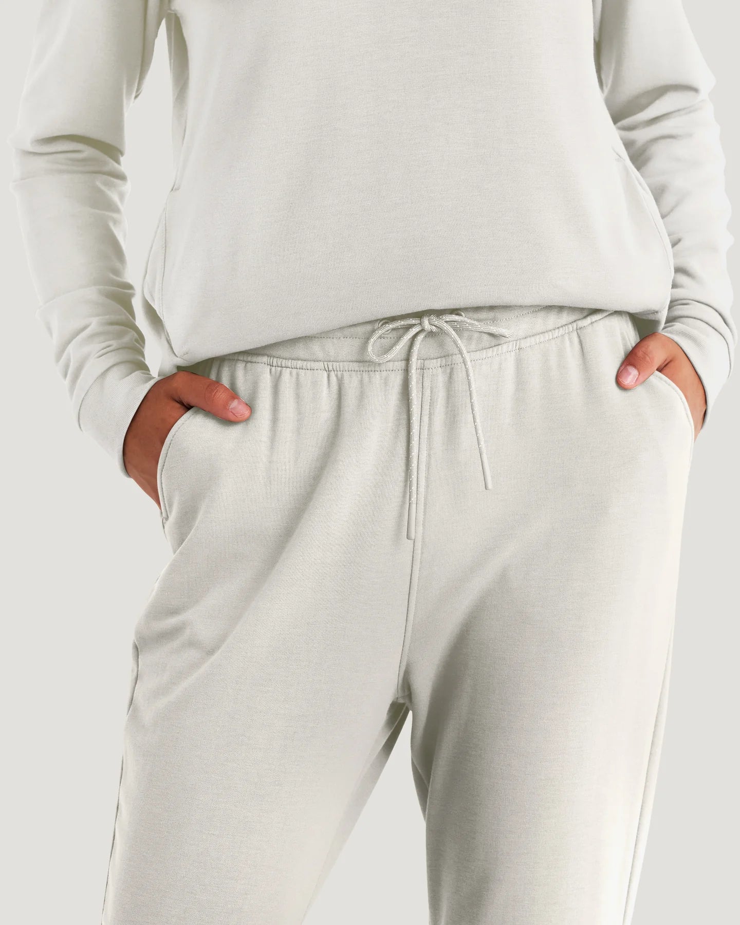 Free Fly Women’s Lightweight Fleece Jogger - Off White Heather