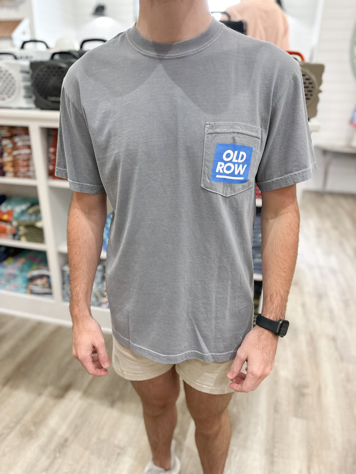 Old Row Raise Hell Praise Dale S/S Pocket T-Shirt - Granite