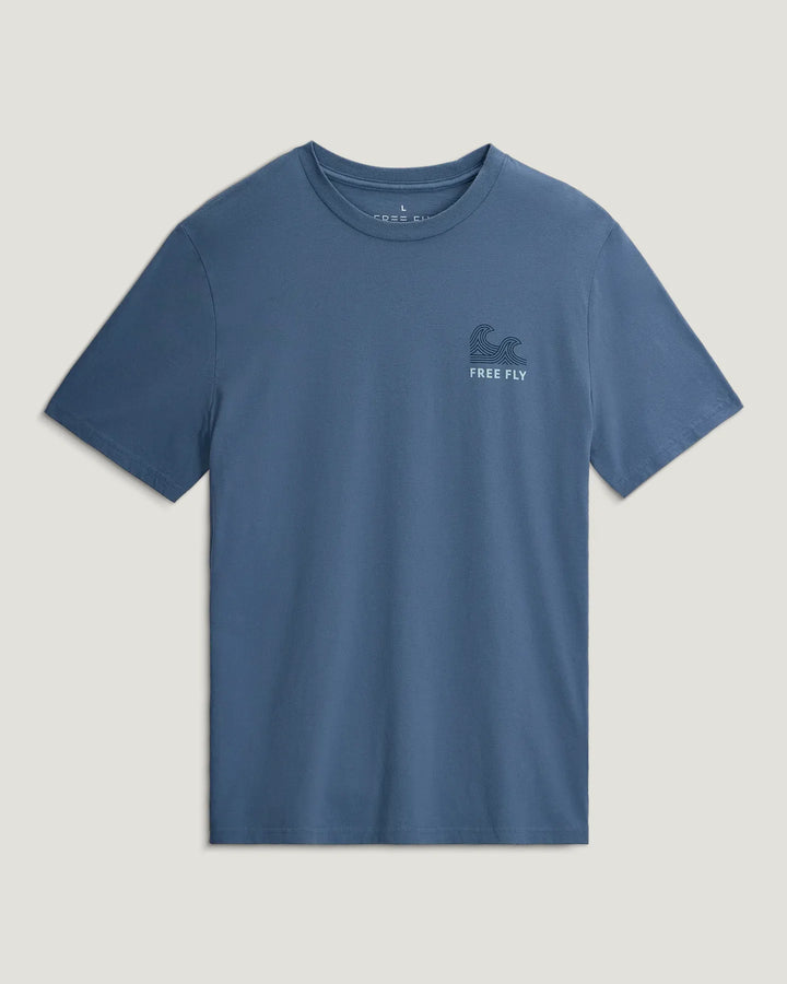 Free Fly Men’s Beach Access S/S T-Shirt - Pacific Blue