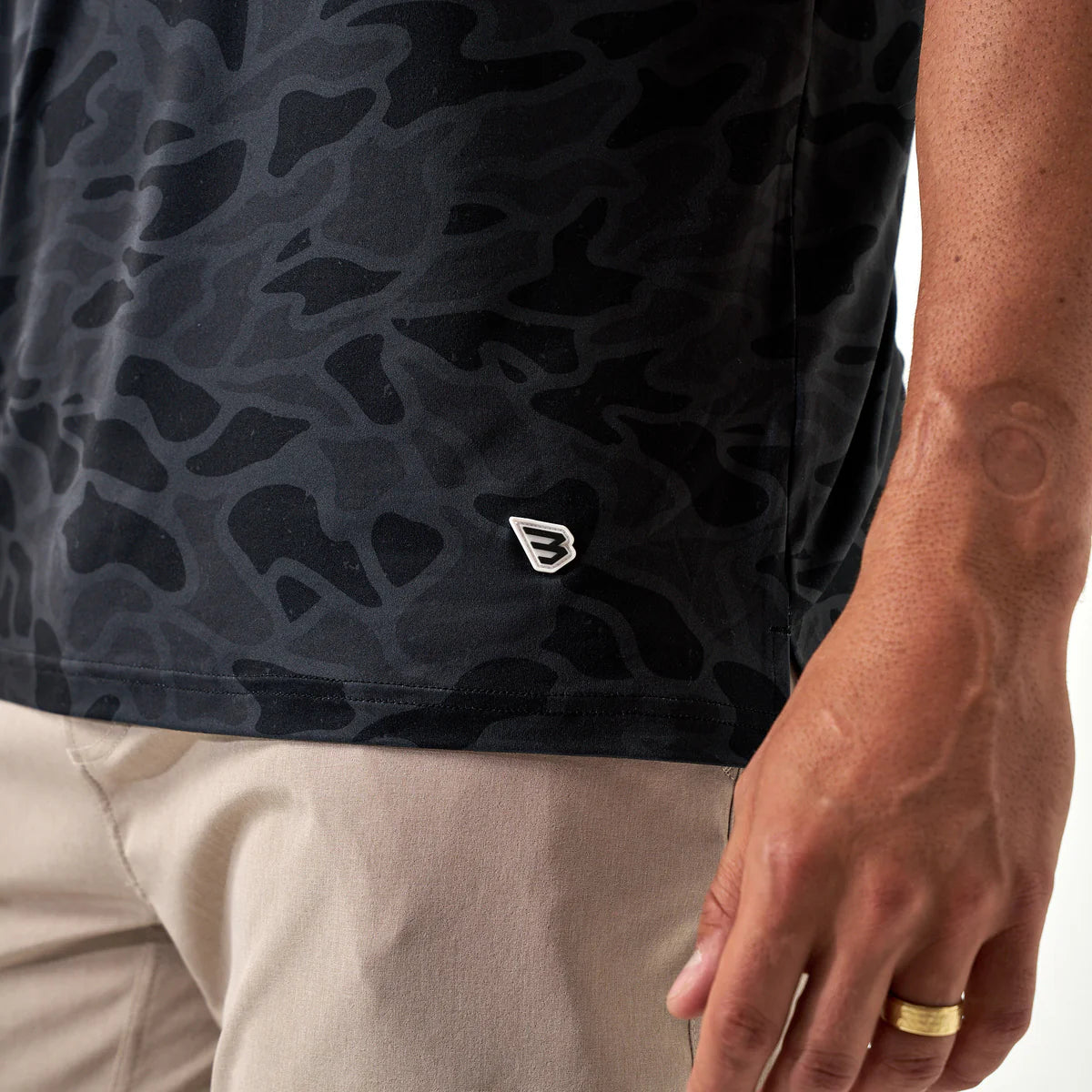 Burlebo Men’s Go To Tee - Black Camo