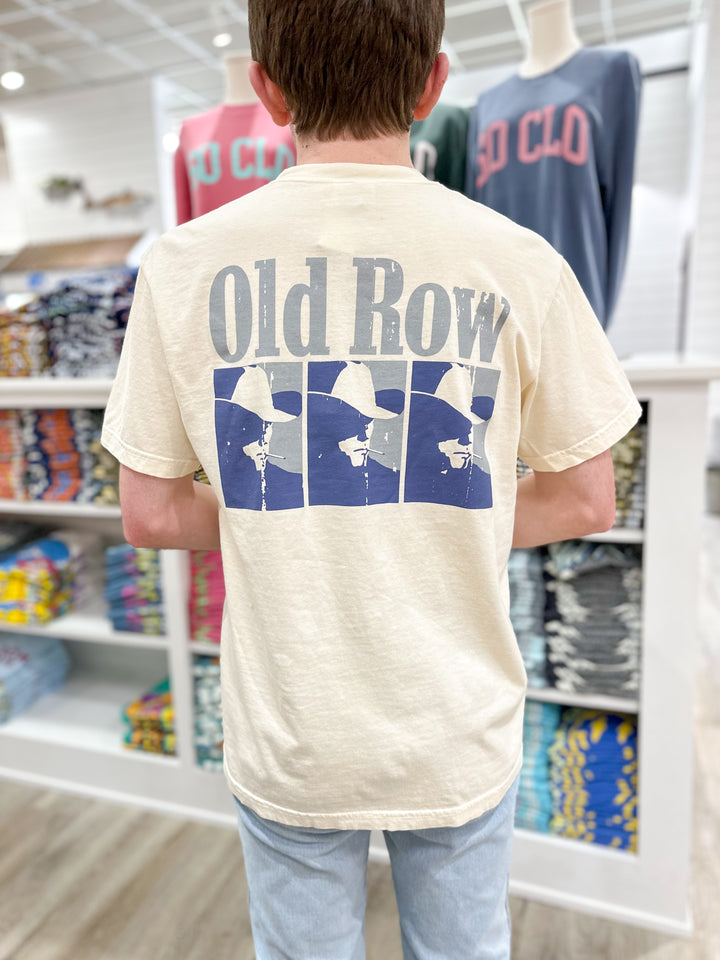 Old Row The Smokin’ Cowboy Repeat Pocket S/S T-Shirt - Ivory