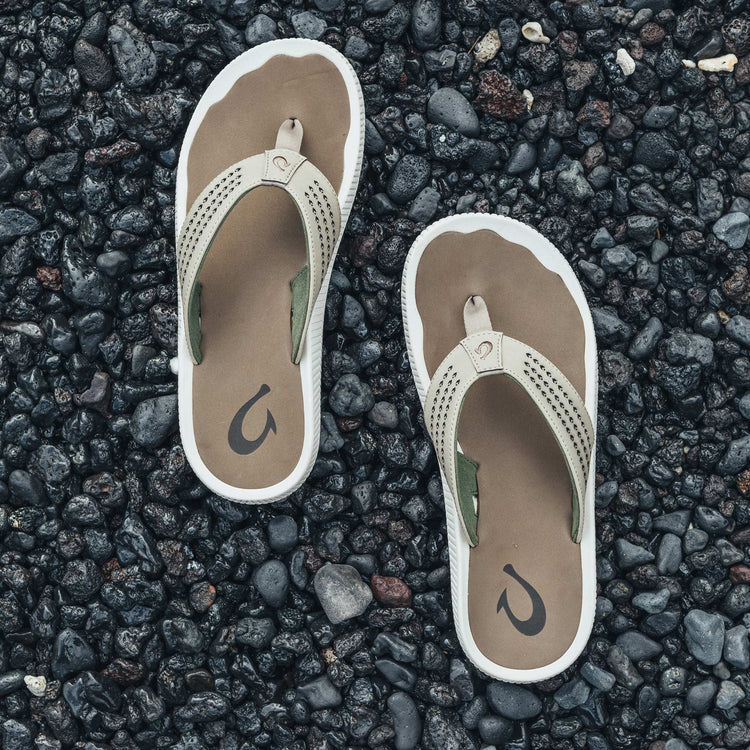 OluKai Men’s Ulele Water-Ready Beach Sandal - Clay|Mustang