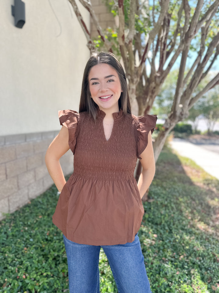 Andy Smocked Top