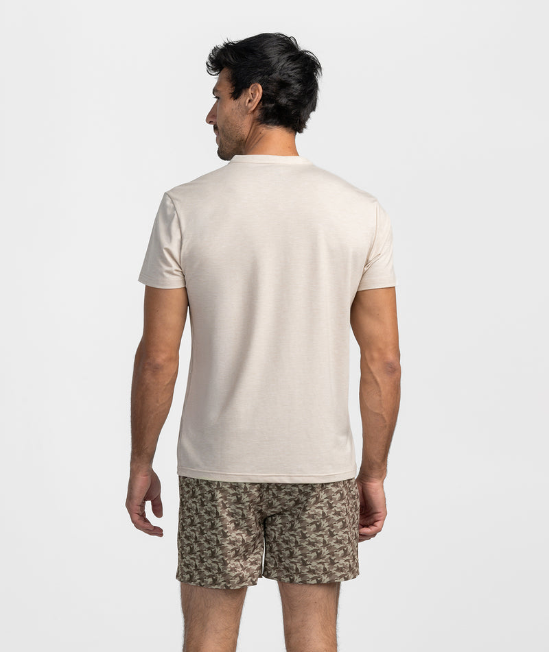 SSCO Men’s Max Comfort Henley SS - Oatmeal