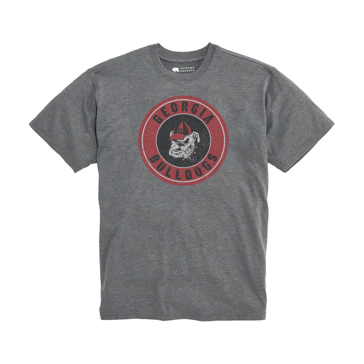 Onward Reserve UGA Georgia Bulldogs Vintage Wash Tee - Granite