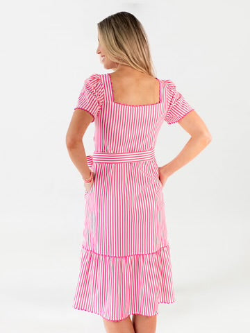 Emery Dress - Lined Up Pink