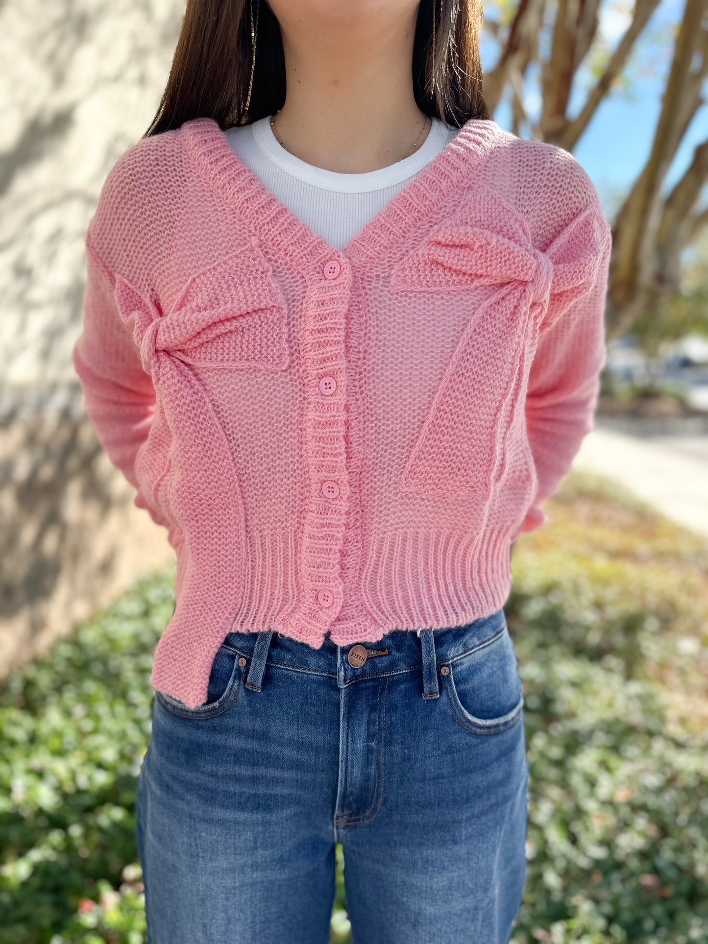 Simply Bow Cardigan
