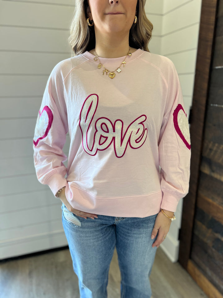 Mary Square Katie “LOVE” Sweatshirt