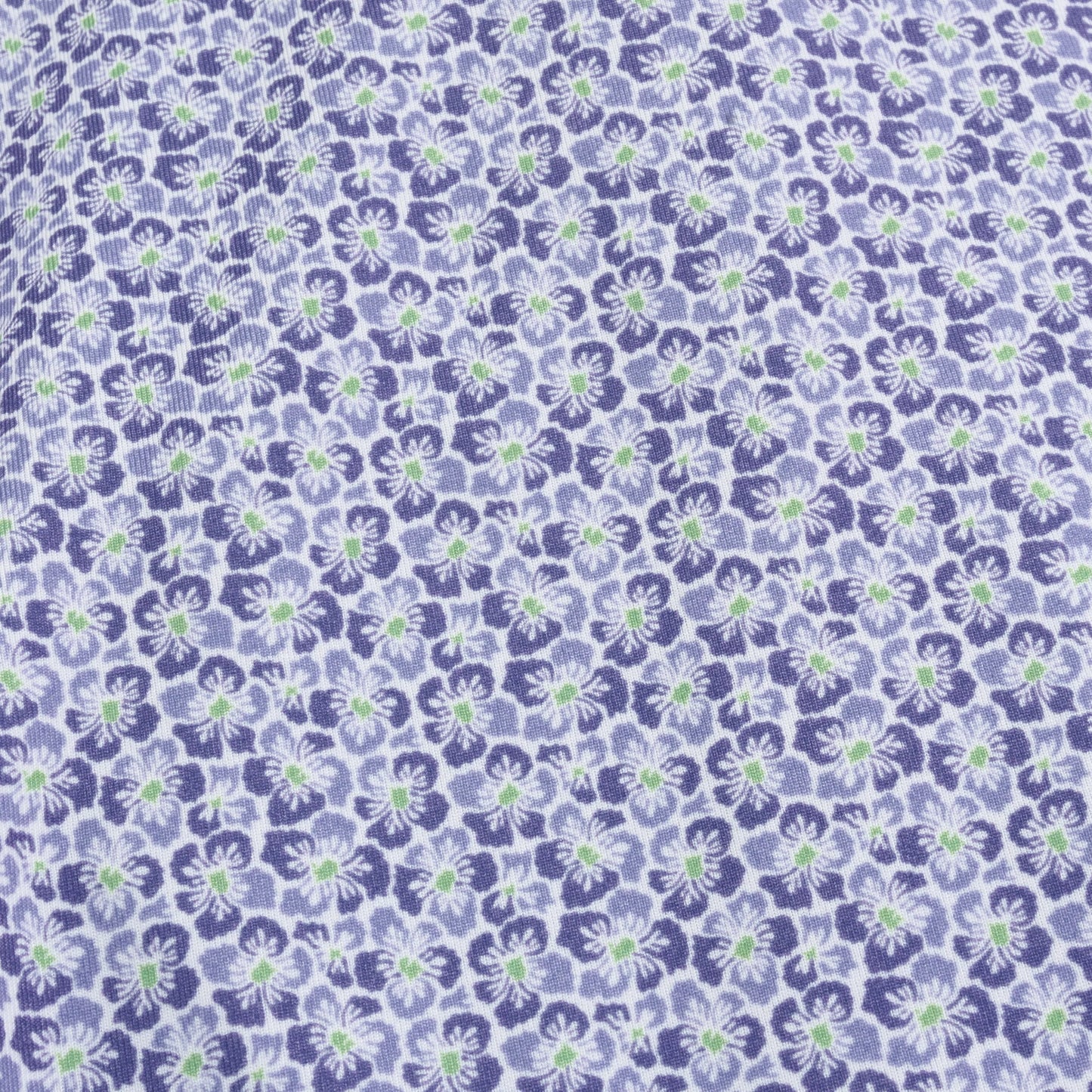 Genteal Spring ‘25 Printed Performance Polo - Violet Hibiscus