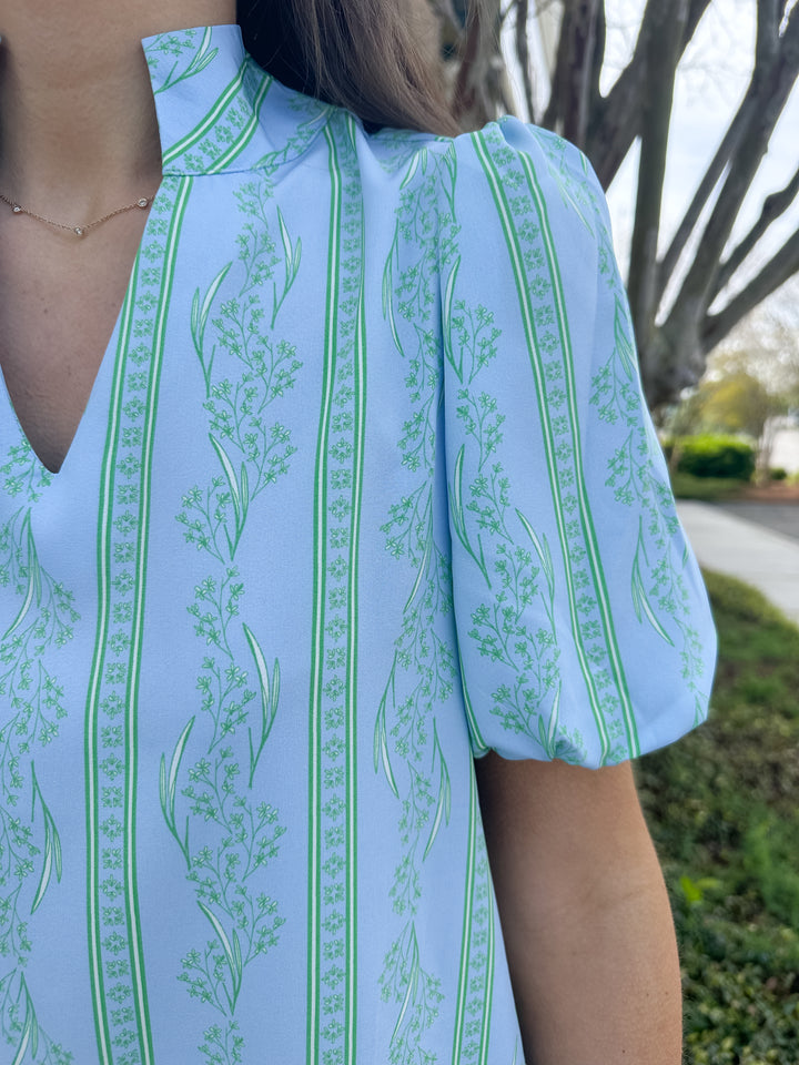 Nancy Dress - Nancy Garden Lace Green