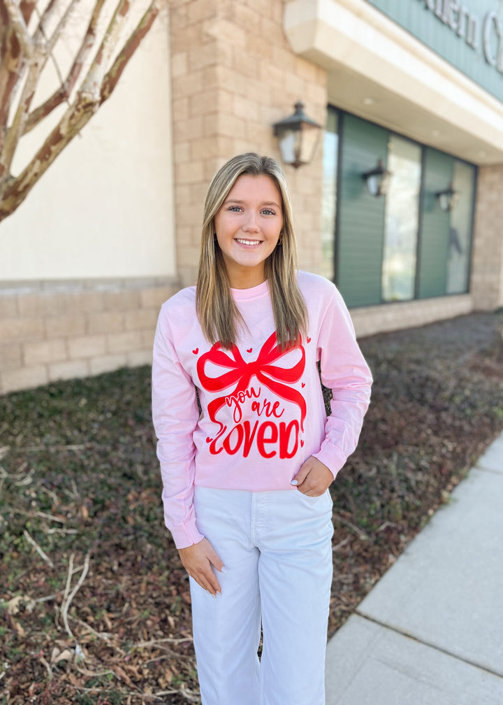 YOU ARE LOVED Pink L/S Tee