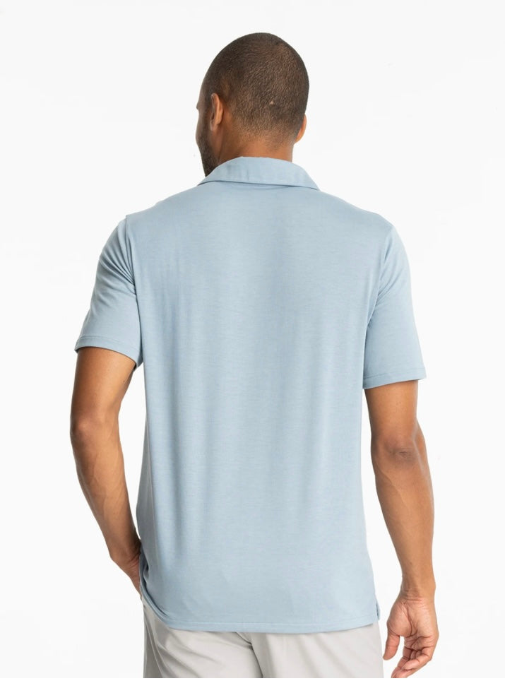 Free Fly Men’s Elevate Polo - Blue Fog