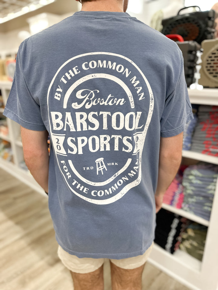 Barstool Sports Common Man S/S Pocket T-Shirt - Blue Jean