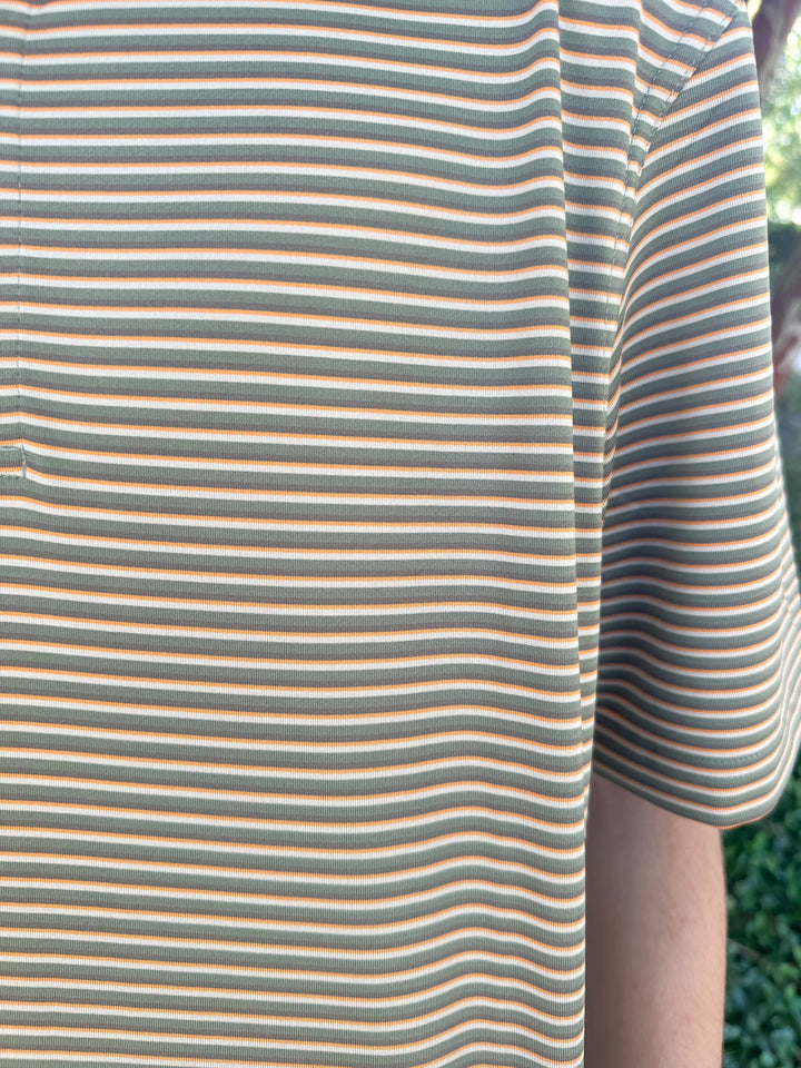 SSCO Men’s F26 Crestline Stripe Polo - Marshland