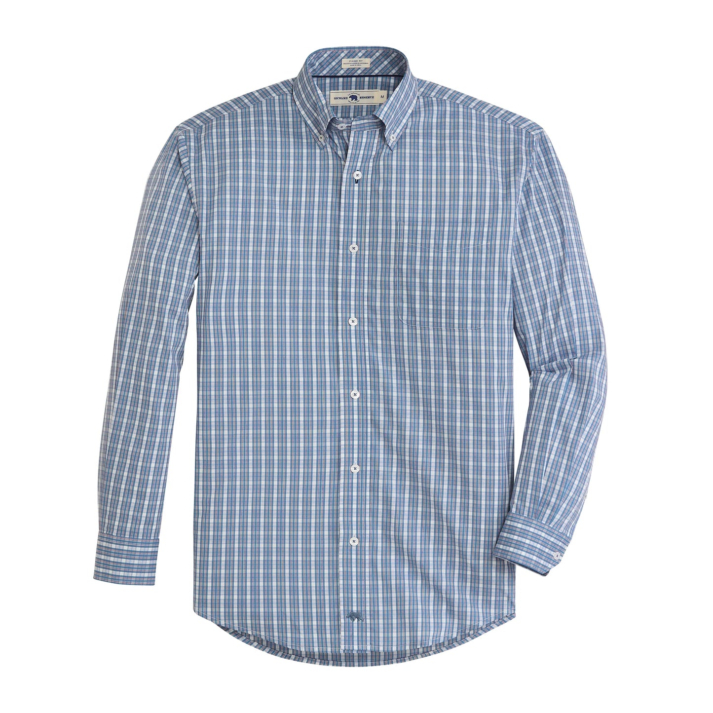 Onward Reserve Chalmers Classic Fit Quad Button Down - Captains Blue
