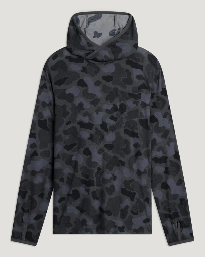 Free Fly Men’s Bamboo Lightweight Hoodie - Vintage Camo Black
