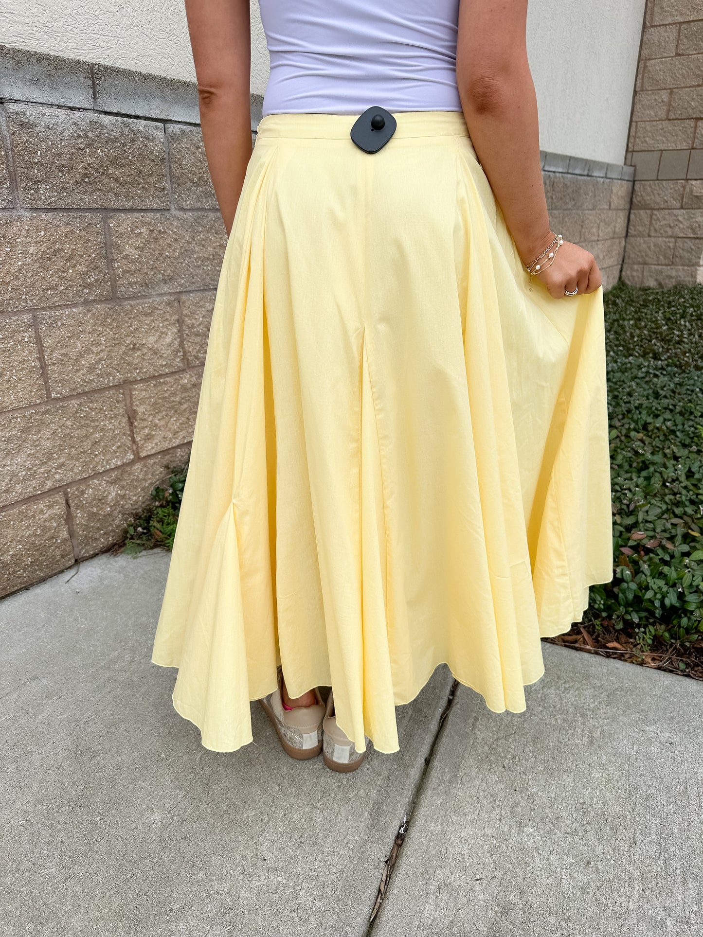 Molly Midi Skirt - Yellow