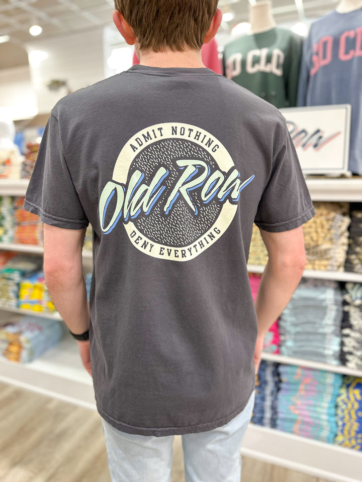 Old Row Circle Logo Pocket S/S T-Shirt - Graphite