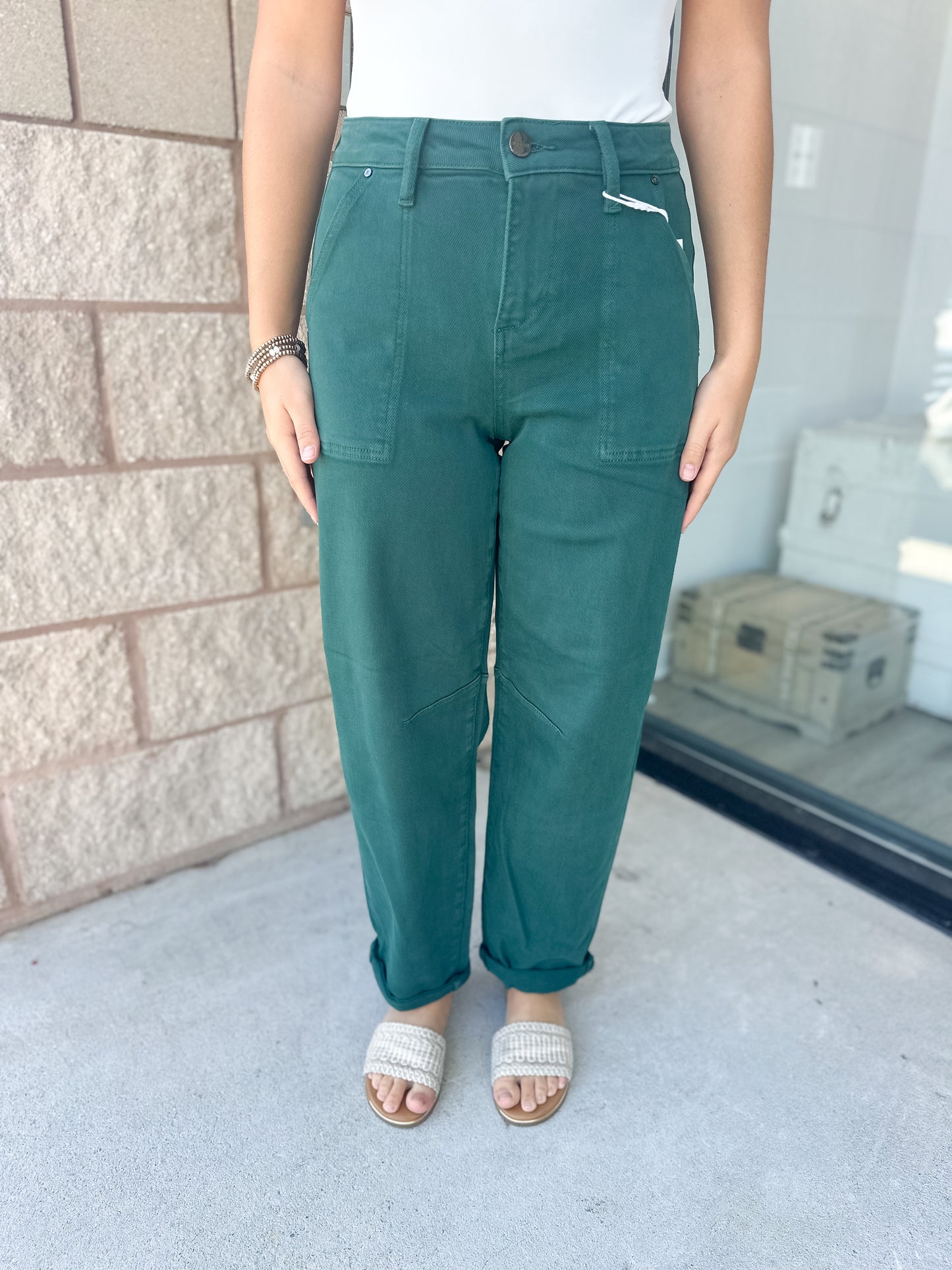 Risen Lilah Barrel Jeans