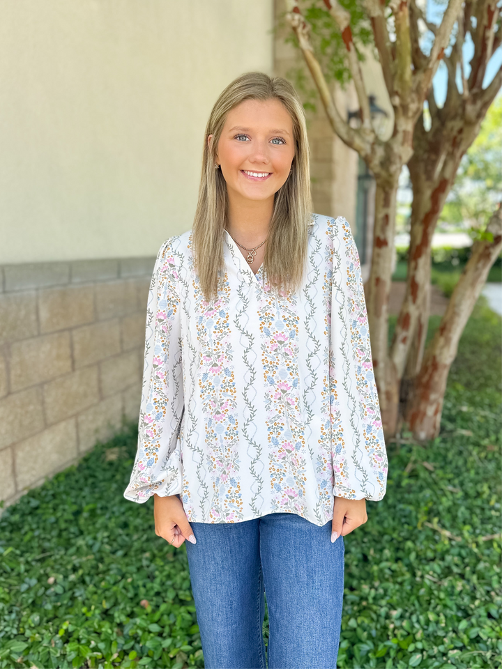 Kayla Top - Ivy Lane Ivory