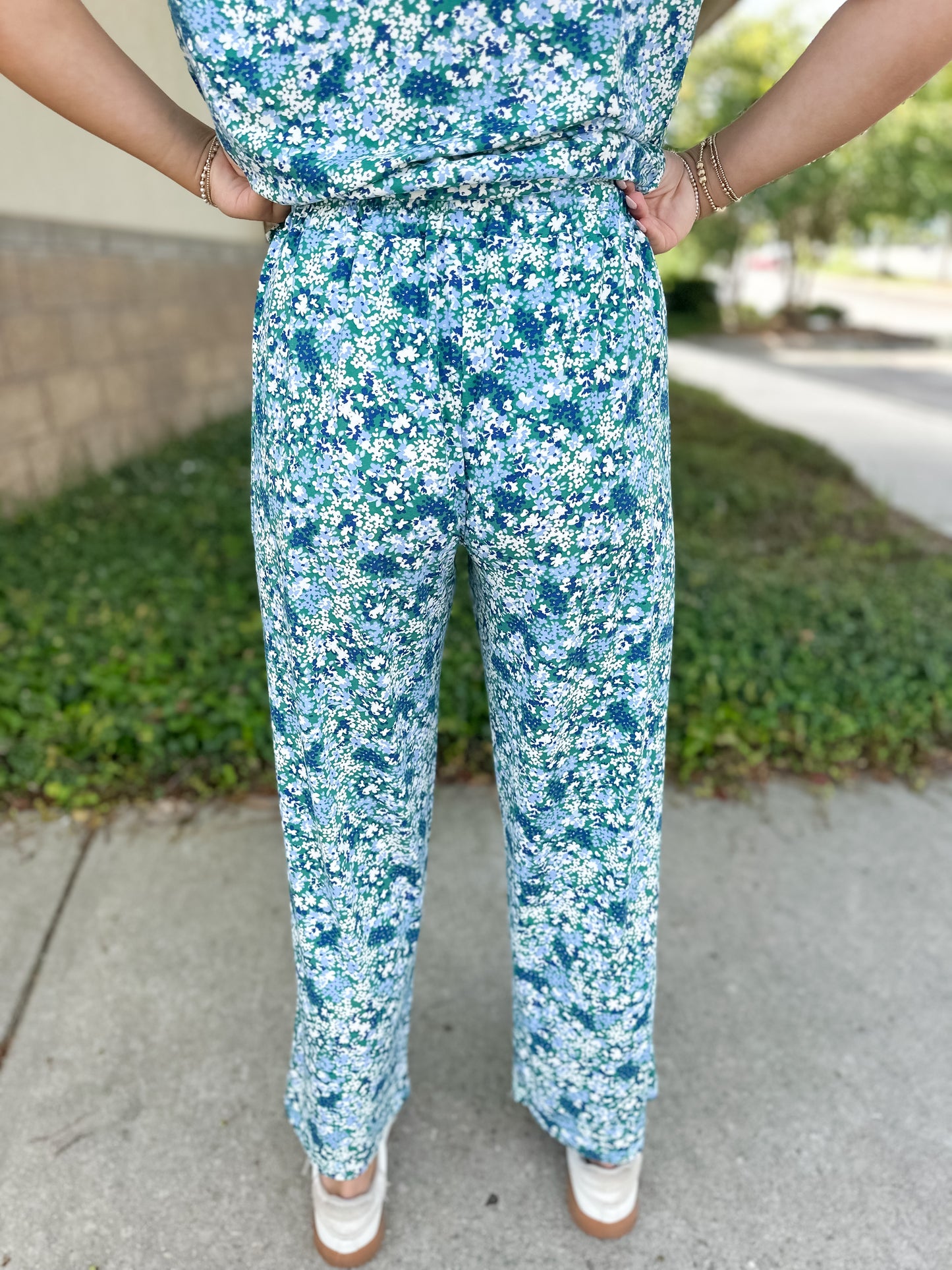 Alli Day Dreaming Pajama Pant Set - Blue