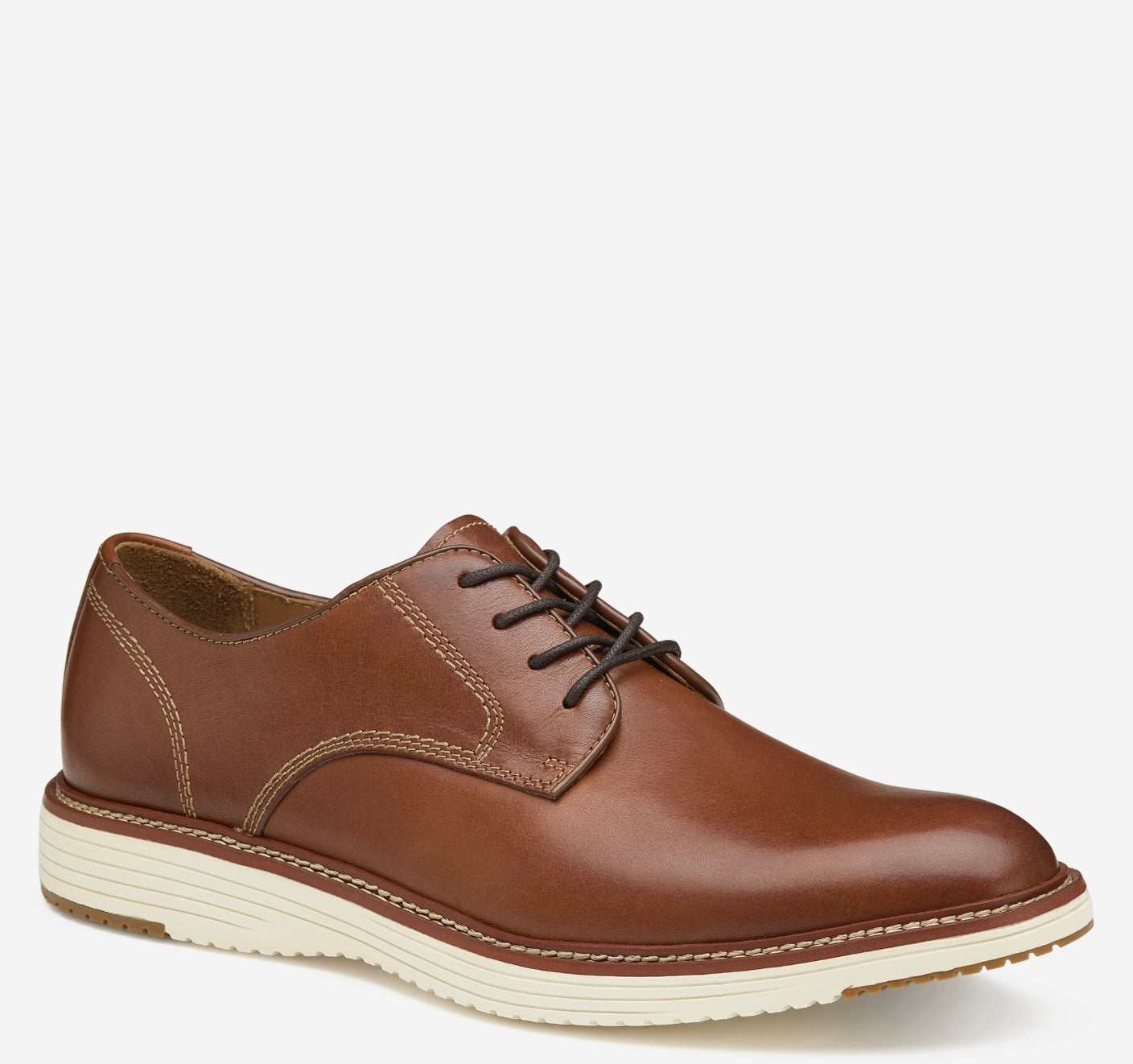 Johnson & Murphy Upton Leather Sneaker - Tan Full Grain