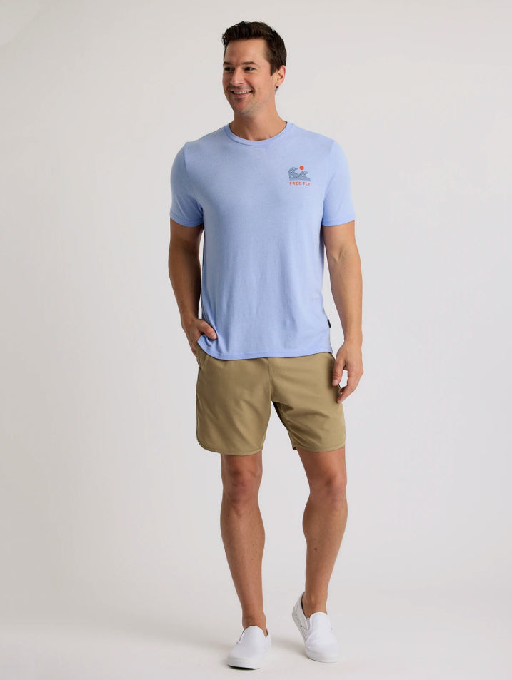 Free Fly Men’s Beach Access Tee - Heather Lavender
