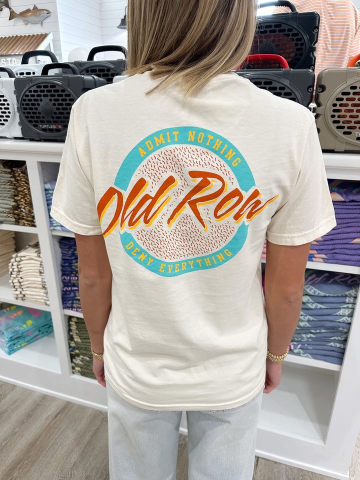 Old Row Circle Logo S/S Pocket T-Shirt - Ivory