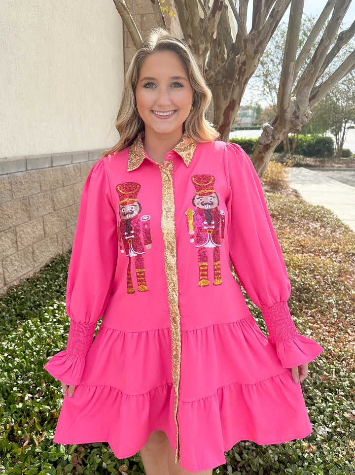 JM Nutcracker Button Down Dress
