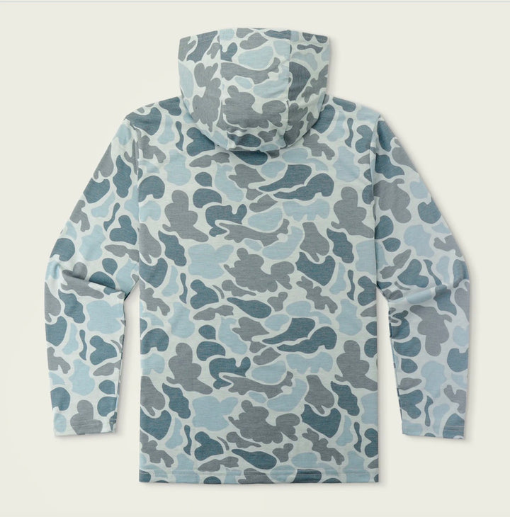Marsh Wear Youth Burton Tech Hoodie - Silver Mallard Camo